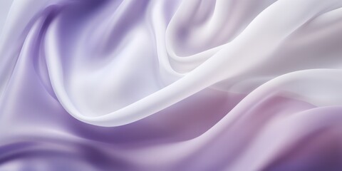 Abstract white and Violet silk  fabric, weave of cotton or linen satin fabric lies texture background.
