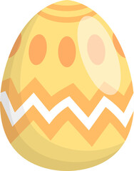 Painted and decorated Easter eggs, colorful, geometric image, vector illustration or icon or element