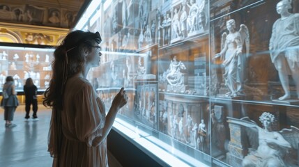 AR overlays for educational museums.