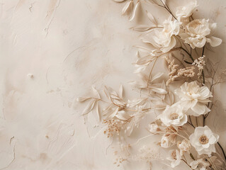 Wedding Background with Elegant Flowers