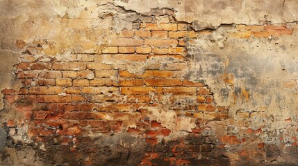 Textured brick background with rough and smooth surfaces, offering a tactile and visually appealing backdrop for design projects.