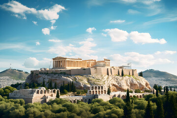Daylight Symphony on the Ancient Acropolis of Athens - Breathtaking Panorama