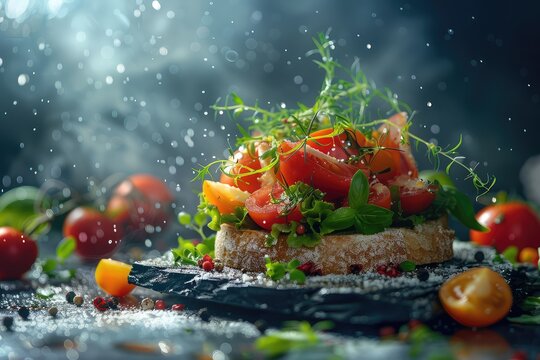 food presentation background high defination photographic creative image