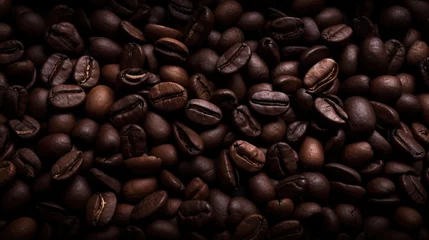Foto op Plexiglas Roasted coffee beans background © SC_Graphics