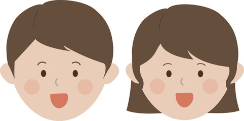 웃는 얼굴 이미지 일러스트 smile face