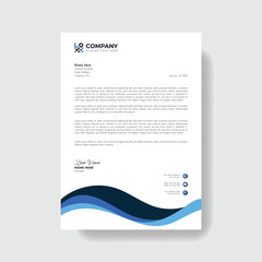 Professional and creative corporate business letter head template,
