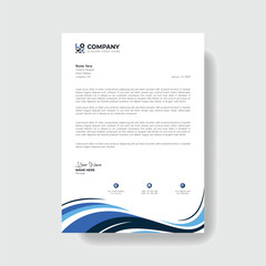 Professional and creative corporate business letter head template,