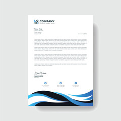 Professional and creative corporate business letter head template,