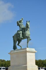 The equestrian statue of Louis equestrian, indeed. Bernini sketched the first design for the statue...