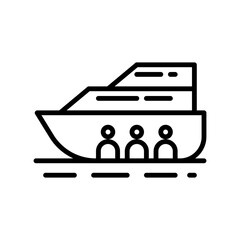  slave smuggling line icon