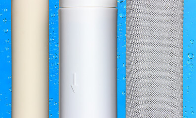 Complete set for home filtration of drinking water