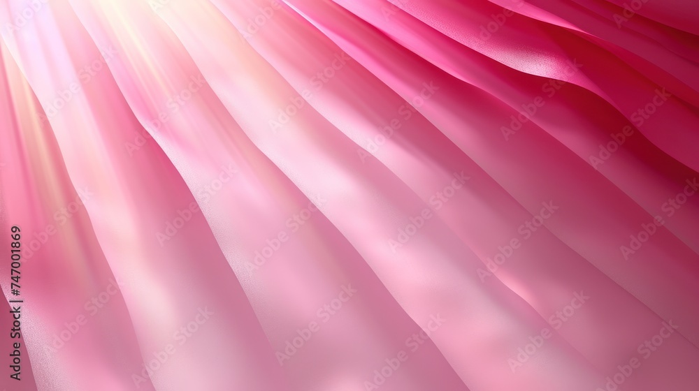 Poster a close up of a pink and white background with a bright light coming from the center of the image an