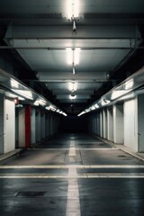 Empty Underground Garage