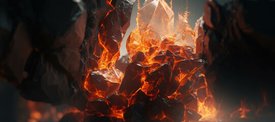 fire energy stone, flame, burn 3