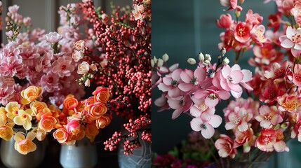 decorative flowers, generative ai