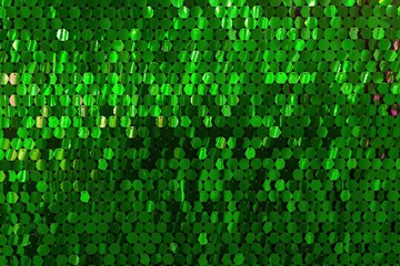 Green shiny iridescent background. Pixel background.