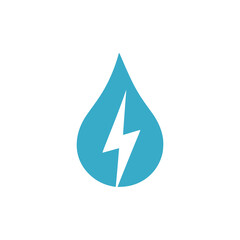 water energy electricity logo vector illustration template design