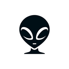 alien icon logo vector illustration template design