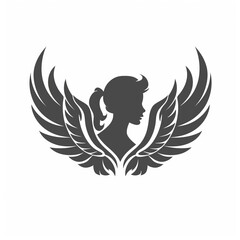 Obraz premium Angel logo on white background.