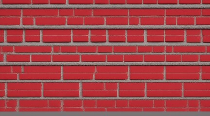 A wall of red bricks