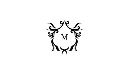Luxury Bull Head Icon Alphabetical Logo