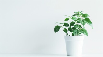 Green plants in houseplants, plant in flowerpot