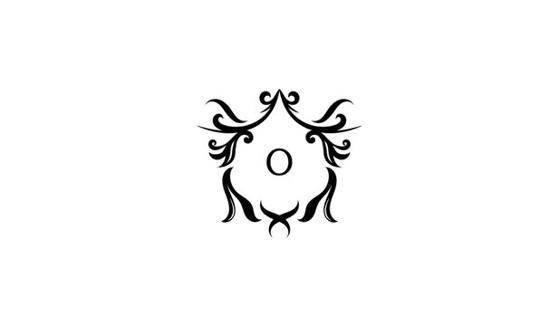 Luxury Bull Head Icon Alphabetical Logo