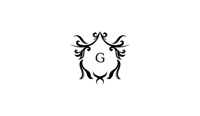 Luxury Bull Head Icon Alphabetical Logo