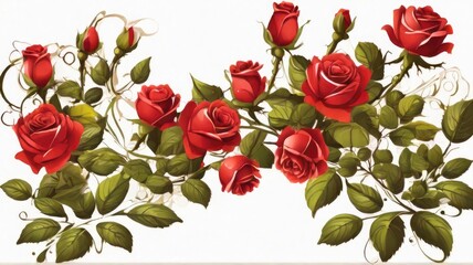 bouquet of red roses