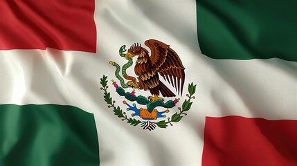 Flag of Mexico. Ai