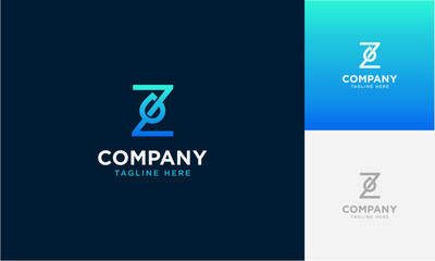 Initial Letter Z gradient colours with Droplet Fresh Water Drop Aqua logo design letter with water drop vector logo inside - obrazy, fototapety, plakaty