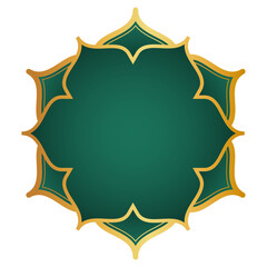 Golden Islamic Frame