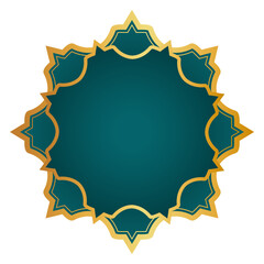 Golden Islamic Frame