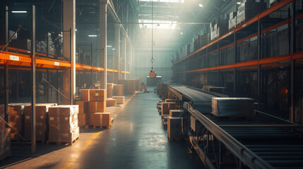 Warehouses and parcel conveyors
