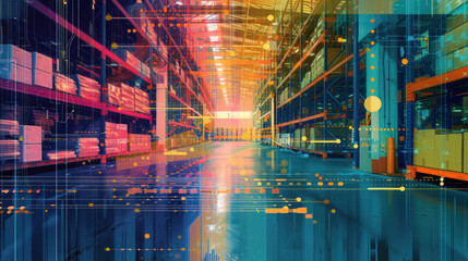 light for new technology warehouse