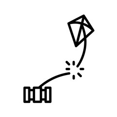 : the kite broke line icon
