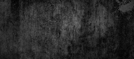Black concrete floor  wall texture, dark rough background, old background with black color.