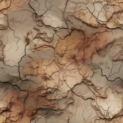 Sepia-Toned Abstract Aerial View Texture