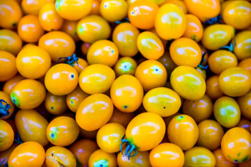Stock of Yellow Cherry Tomatoes