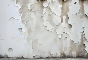 Peeling Paint on a Weathered Wall