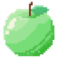 Fototapeta premium Pixel Green Apple