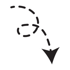 Collection hand drawn arrows. Set simple arrows isolated on white background. Arrow mark icons. Arrow paint - stock vector.