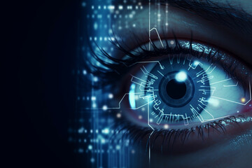 biometric eye scan and network