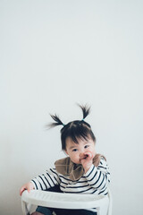 ツインテールの赤ちゃん