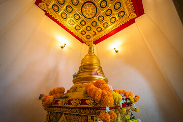 Climb the prang to pay homage to the Buddha's relics at a large Phra Si Rattana Mahathat is a...