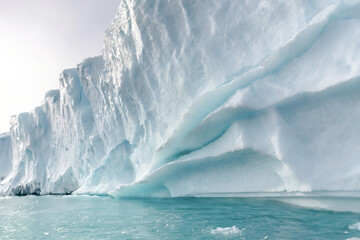 Icebergs in Antarctica. Global warming, climate change and global warming concept.