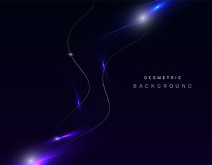 Abstract colorful glossy furure wave background