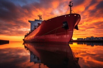 Freight forwarding service, cargo shipping for import and export by container ship in the open sea