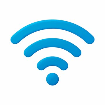 3D Wifi Icon. Wifi Signal icon 3d rendering. Wifi Symbol 3d illustration.  - 94