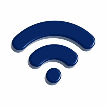 3D Wifi Icon. Wifi Signal icon 3d rendering. Wifi Symbol 3d illustration.  - 15